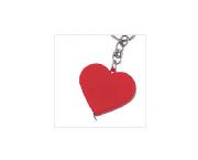 鑰匙扣心形塑料禮品鋼尺