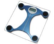 藍色正方形玻璃人體秤