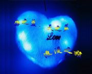 藍色浪漫經典發光抱枕