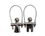 跳繩男女情侶鑰匙扣