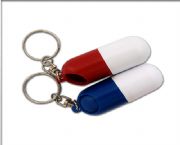 藥丸形鑰匙扣藥盒