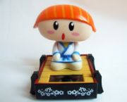 三文魚太陽能公仔