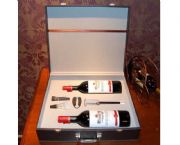 金屬款氣壓4件套雙支酒箱