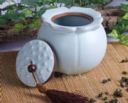 茶葉罐（汝窯）