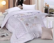 時(shí)尚花香蠶絲被