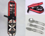 折疊勺叉刀餐具5件套