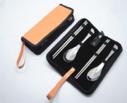 魚尾勺叉筷4件套