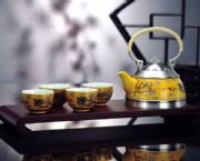 五彩云龍茶具六件套