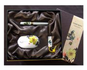 宮廷花鳥（黃刺玫）3件套